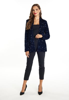 Faina Blazer met pailletten Dames marine