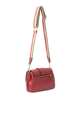 FELIPA Leren schoudertas Dames donkerrood
