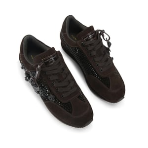 Kurt Geiger London Velvet Chelsea Jewel Tag Sneakers