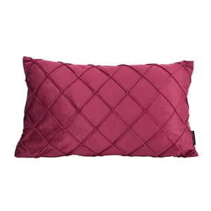 NOVÉE Velvet cross wijn | 30 x 50 cm | kussenhoes | velvet/polyester