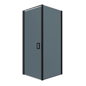 Mirlux Douchecabine vela 90 x 200 smoked glass zwart