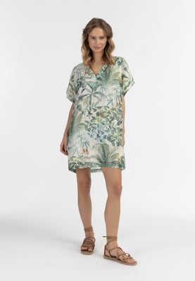 IZIA Tuniek met fantasiegaren Dames Jungle-print