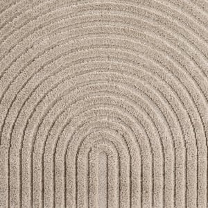 Muratap Japandi art scandinavisch vloerkleed laagpolig effen - 280x370 cm