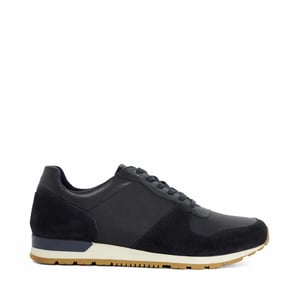 Dune Mens Toronto - Leather Lace-Up Trainers