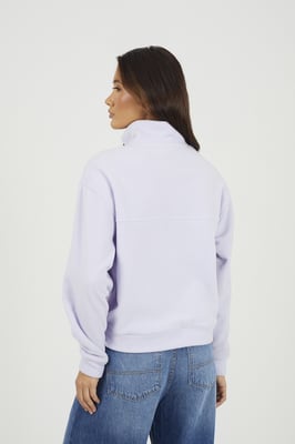 Lilac Half Zip Polar Fleece Sweatshirt