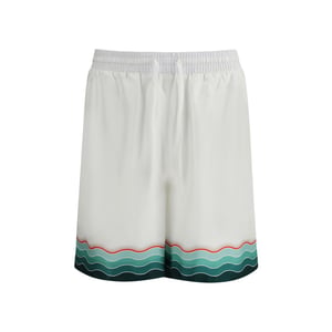 Silk Shorts Wavy Pattern