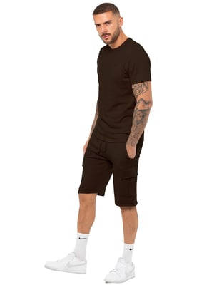 Enzo | Heren Trainingspak met T-Shirt en Korte Broek Set