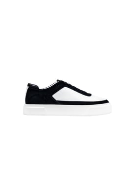Twee kleuren Vetersneakers