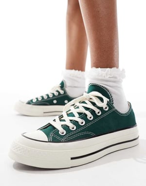 Converse Chuck 70 Ox-skor i mörkgrön