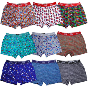 VR2 Denim Mens 9 Pack Boxers Superhero Designs