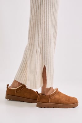 Pamela Cozy Faux Suede Fur Trim Boots