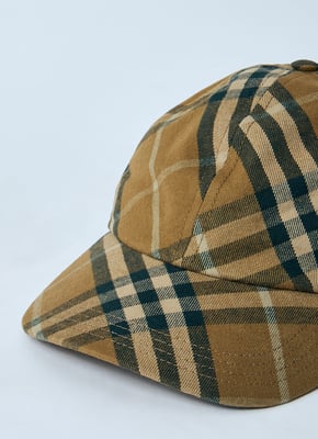 Burberry Check Katoenen Baseballpet