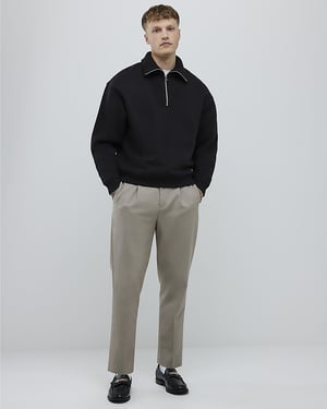 River Island Mens Chino Trousers Stone Tapered Fit