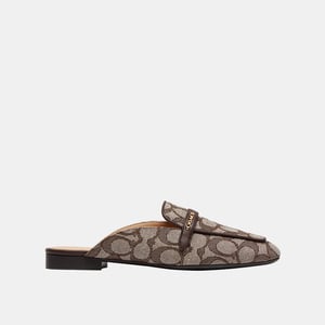 Backless Loafer In Signature Jacquard