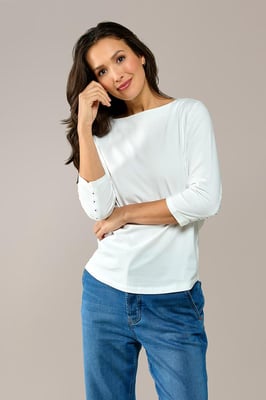 Caroline Tensen Oxford Top Wit
