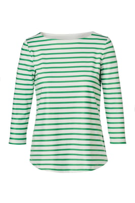 Caroline Tensen Oxford Streep Top Wit / Groen