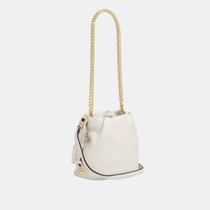 Faye Mini Drawstring Bag With Ruching