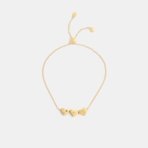 Heart Cluster Slider Bracelet