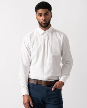 Ermo Slim-Fit Shirt in White