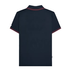 Lambretta Mens Tipped Big & Tall Polo Shirt (Dark Navy/Burgundy)