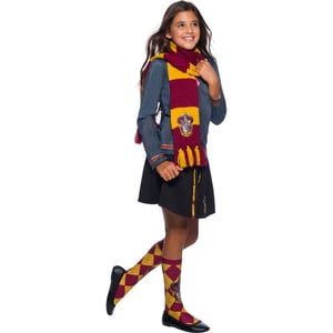 Harry Potter Luxe Gryffindor Sjaal (Claret Rood/Geel)