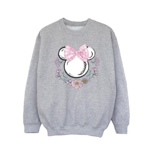 Disney Meisjes Minnie Mouse Strik Sweatshirt (Sportgrijs)