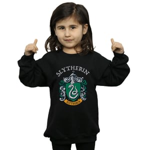Harry Potter Sweatshirt met Slytherin helm voor meisjes (Zwart)