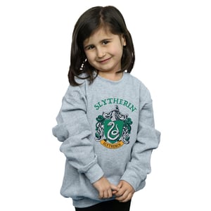 Harry Potter Sweatshirt met Slytherin helm voor meisjes (Sportgrijs)
