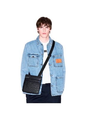 Armani Exchange Heren Platte Essential Messenger Tas