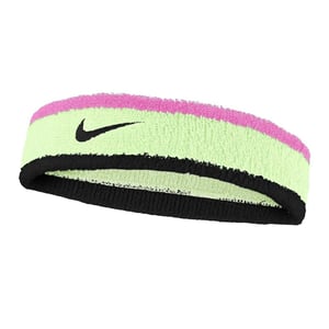 Nike Swoosh Colour Block Headband (Volt/Pink/Black)