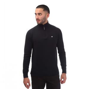Weekend Offender Mens Paraguay Quarter Zip Sweatshirt (Marinblått)