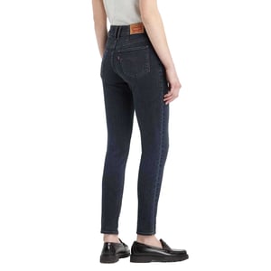 Levis Dames/Dames 311 Shaping Leather Patch Skinny Jeans (Donkerblauw)