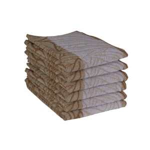 DoubleDry Luxe keukenhanddoeken set 6 stuks 50x50 cm 100% katoen hoge