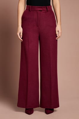 Lisa Tan Wool Blend Trouser