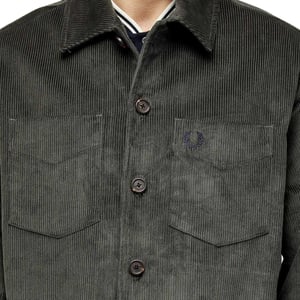 Fred Perry Heren Corduroy Overhemd (Veld)