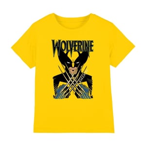 Marvel Kinderen/Kinderen X-Men Wolverine Action Shot T-Shirt (Geel)