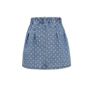 Looxs Revolution Bandplooi rokje denim hearts voor meisjes in de kleur