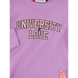 Looxs Revolution Longsleeve cropped slub jersey voor meisjes in de kleur