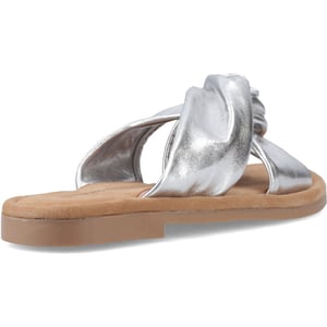 Hush Puppies Amy Wide Fit Leather Women's Silver Standard Sandals