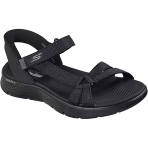 Skechers GO WALK Flex Illuminate Textil Kvinnors Svart Standard Sandaler