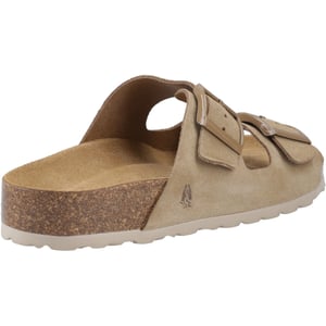 Hush Puppies Brixley Mule Suède Dames Taupe Standaard Sandalen