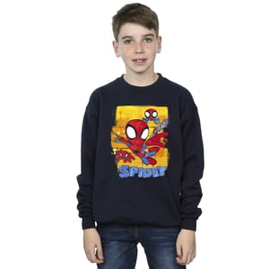 Marvel Jongens Spidey En Zijn Verbazingwekkende Vrienden Vliegend Sweatshirt (Marineblauw)