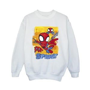 Marvel Jongens Spidey En Zijn Verbazingwekkende Vrienden Vliegend Sweatshirt (Wit)