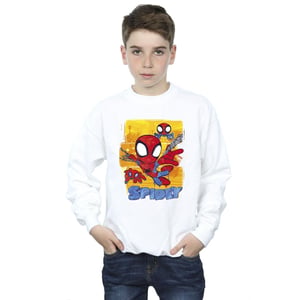 Marvel Jongens Spidey En Zijn Verbazingwekkende Vrienden Vliegend Sweatshirt (Wit)
