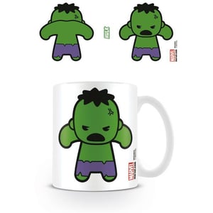 Marvel Kawaii Hulk-mugg (Vit/grön)