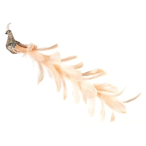 Premier Peacock Christmas Decoration (Gold)