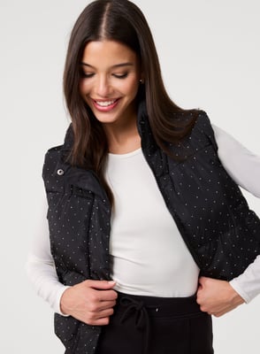 Diamante Puffer Gilet