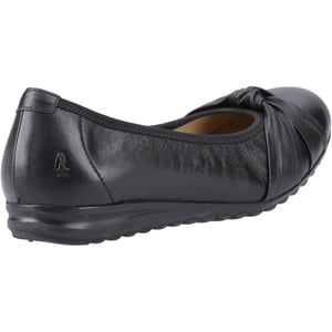 Hush Puppies Lilith Läder Kvinno Svarta Standard Platta Skor