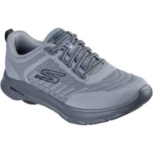 Skechers GO Walk 8 Dag Textile Heren Grijs/Geel Standaard Sneakers