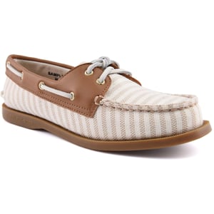 Sperry Autentisk Original Textil Kvinna Vit/Natur Standard Båtskor